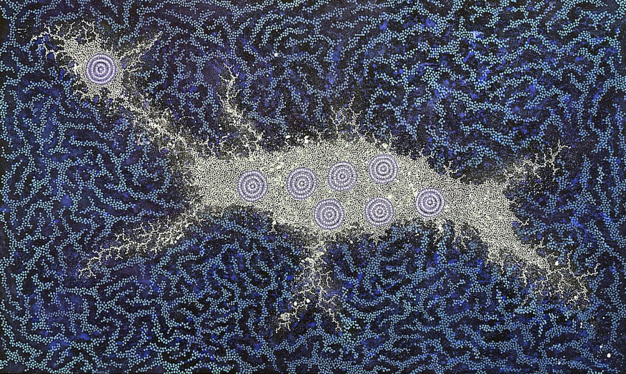 Nyrulla Possum's Seven Sister artwork depicting the night sky