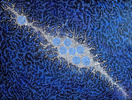 Nyrulla Possum's Seven Sister artwork depicting the night sky