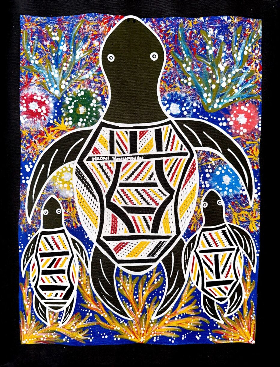 "Turtle Dreaming" By Naomi Yunupingu